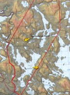 Carte du lac Forant.